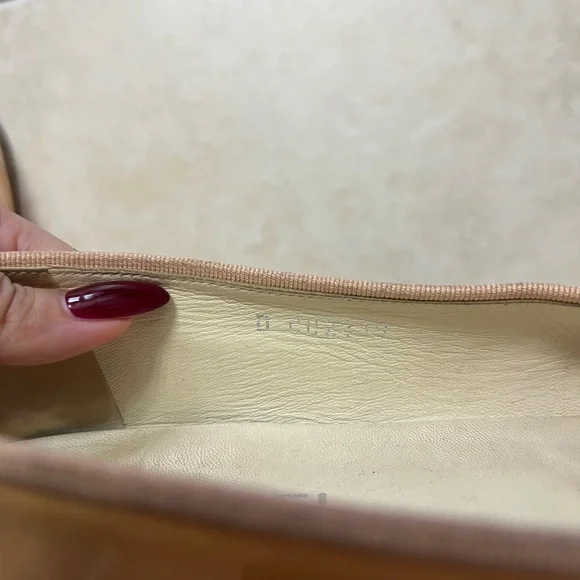 CHANEL Women's Tan and Yellow Ballet Flats - Picture 3 of 5